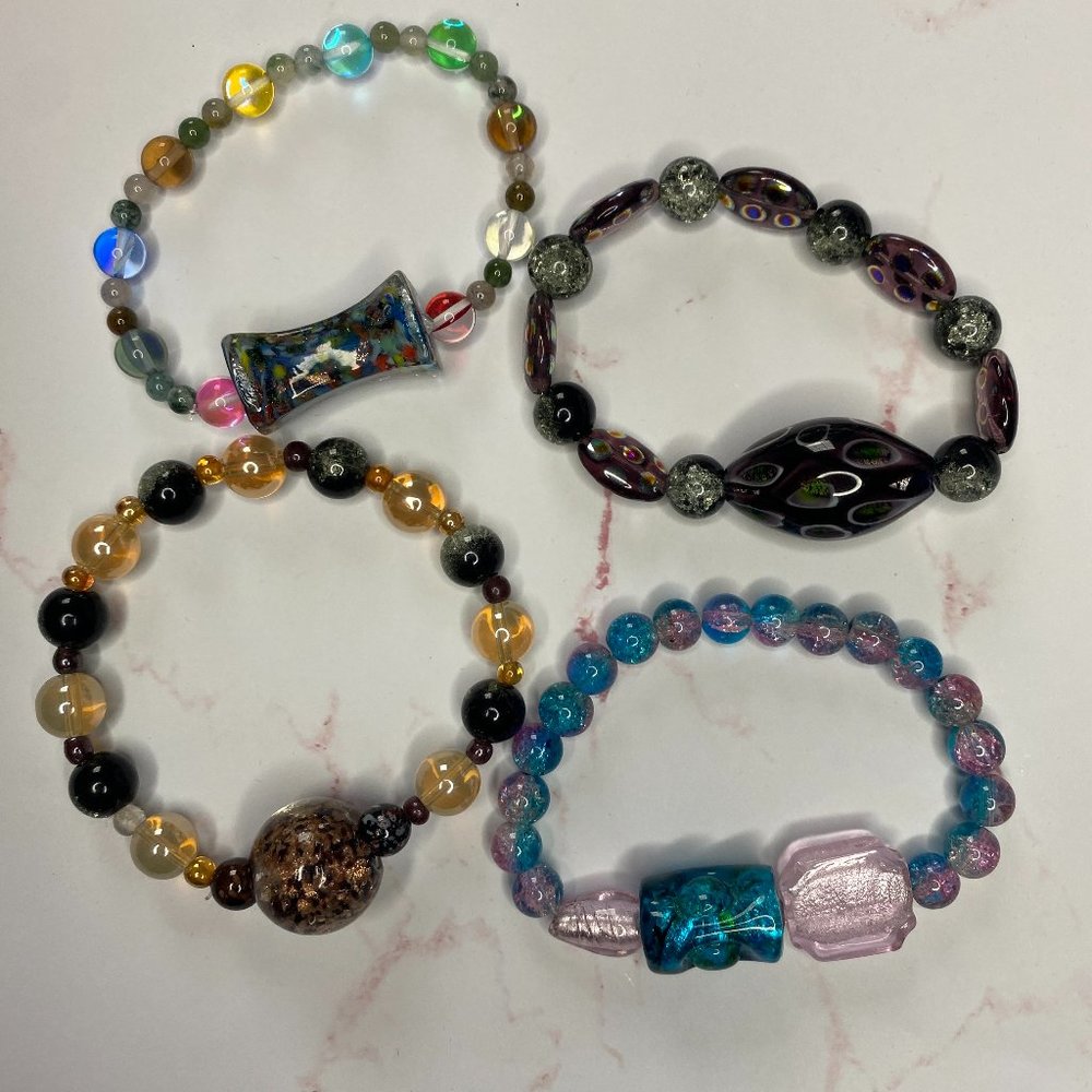 Glass Bead Variety Bracelet Set